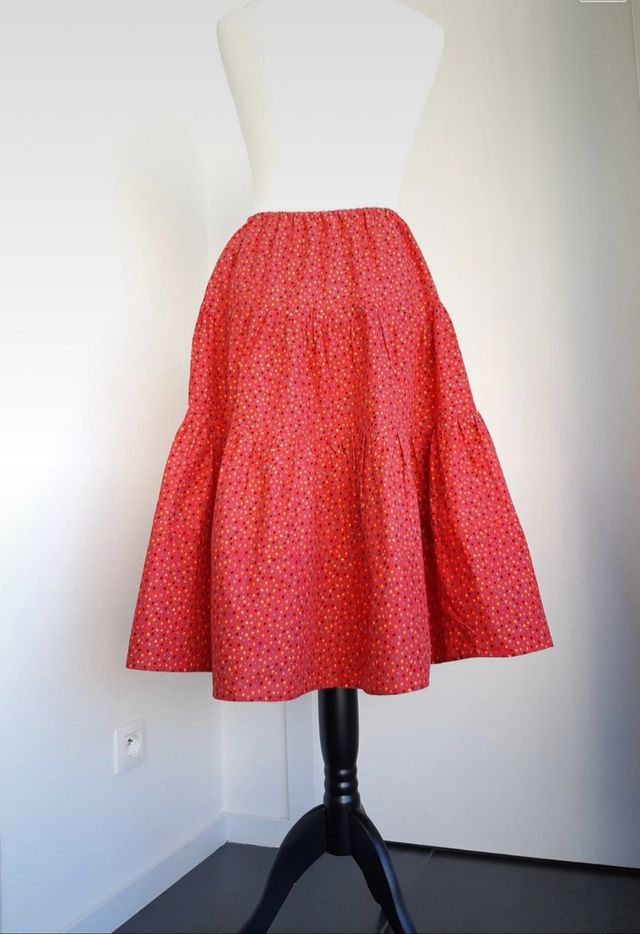 Falda Colorines Acampanada 100% Algodón