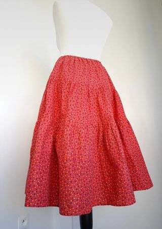 Falda Colorines Acampanada 100% Algodón