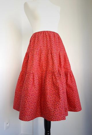 Falda Colorines Acampanada 100% Algodón