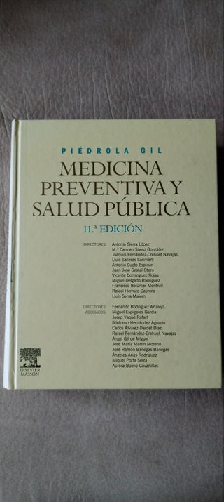 Libro de medicina preventiva y salud pública.