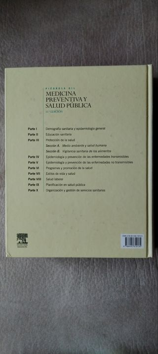 Libro de medicina preventiva y salud pública.