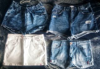 3+2 VAQUEROS CORTOS + PANTALÓN y FALDA 