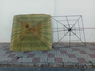 Sombrillas de brezo y pergolas.ect