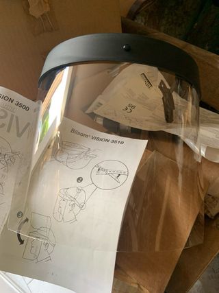Visiera per decespugliatore
