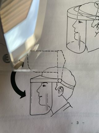 Visiera per decespugliatore