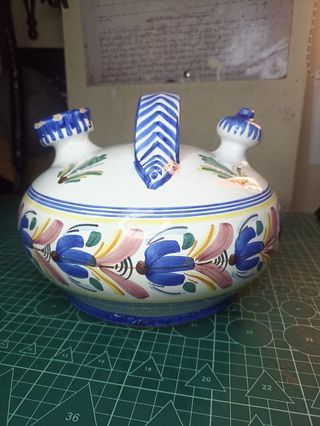 ANTIGUO BOTIJO GRANDE CERÁMICA TALAVERA 