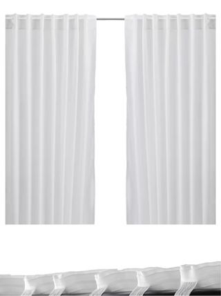 CORTINAS VIVAN IKEA + GANCHOS RIKTIG. 