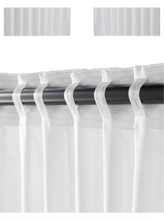 CORTINAS VIVAN IKEA + GANCHOS RIKTIG. 
