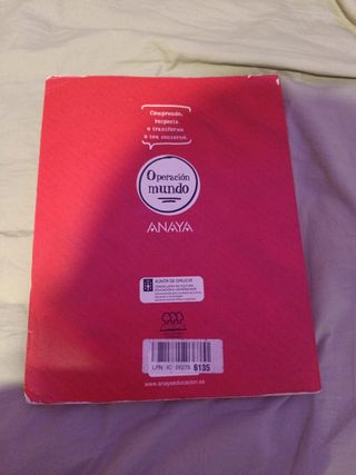 Libro Matemáticas Anaya 1°BAC en Gallego 
