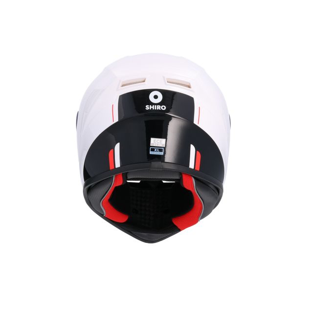 CASCO MOTO INTEGRAL SHIRO SH870 ARCHER ROJO BLANCO
