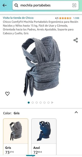 Mochila portabebes
