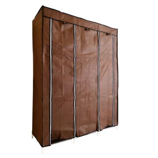 Armario Vestidor Tela Puertas 170x130 Marrón NUEVO