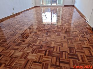 Lijado y barnizado parquet 