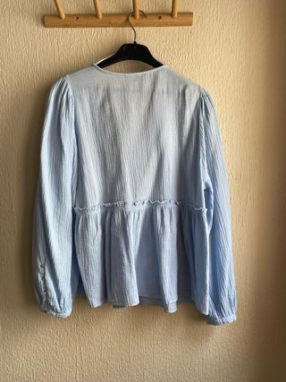 Blusa azul - zara