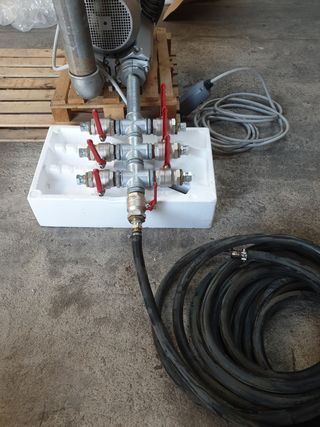 Bomba de aire+ mangueras negras