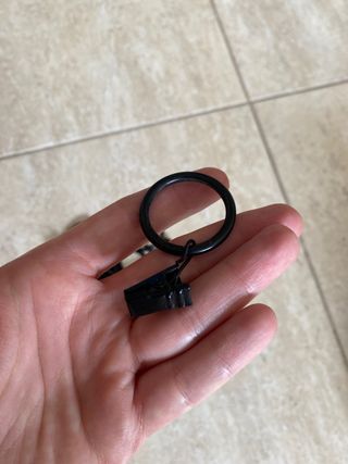 Aros negros para cortinas