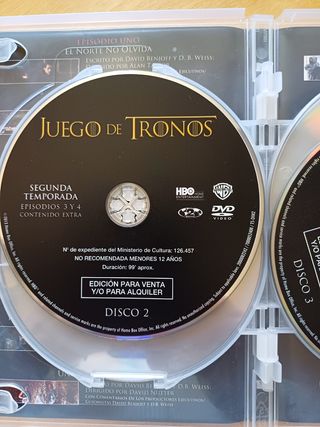 DVD Juego de Tronos