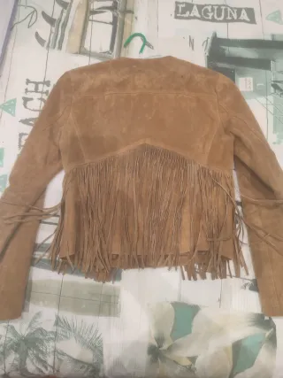 Chaqueta cazadora mujer antelina