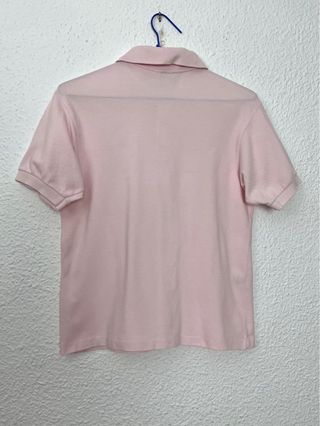 Polo Lacoste mujer XS logo bordado rosa