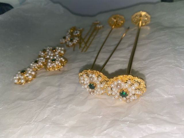 Aderezos fallera verde esmeralda adulta