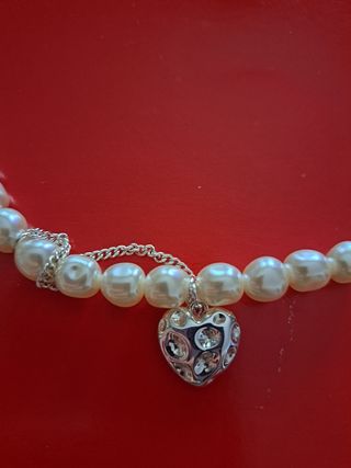 Cadena con perlitas.Regalo pulsera