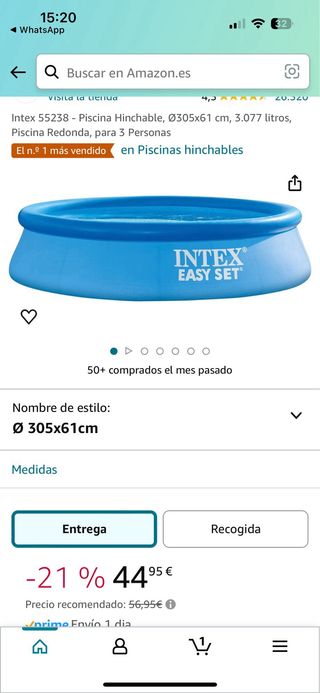 Piscina 3077 litros + filtro