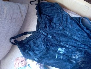 Body lencero negro talla M-L