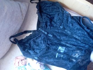 Body lencero negro talla M-L