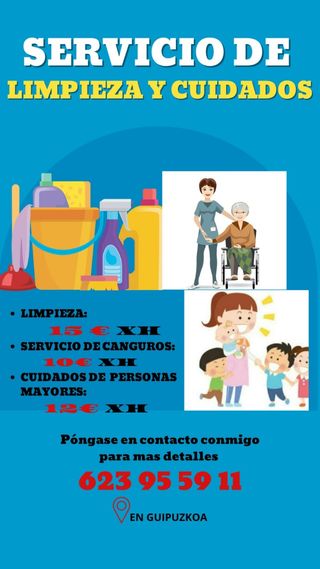 Servicios de limpieza y cuidados