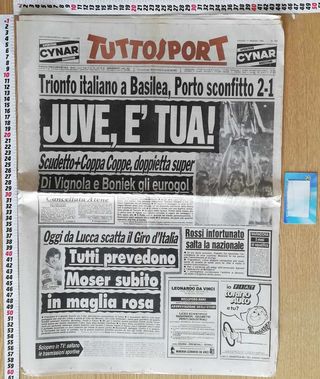 Quotidiano L'Unità Enrico Berlinguer 13/06/1984