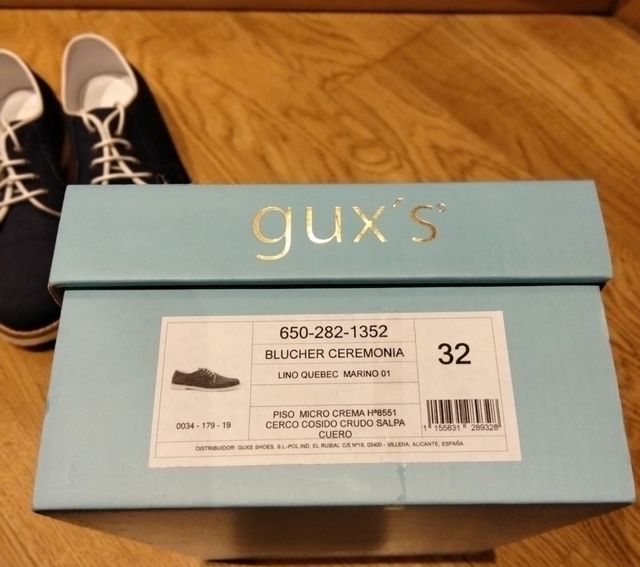ZAPATOS GUX'S MARINO T-32 !!