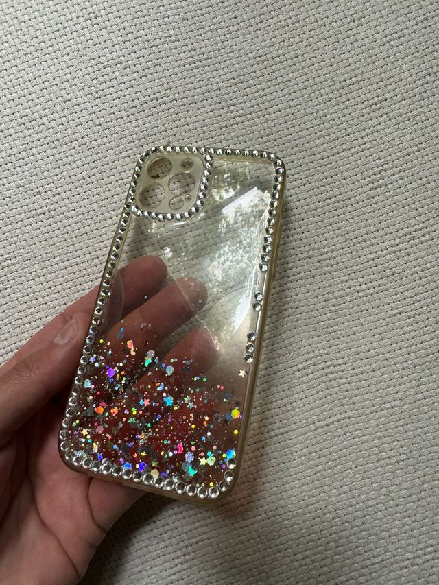 Carcasa / Funda Iphone 12 pro con brillos