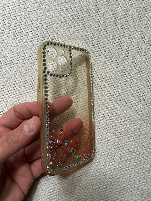 Carcasa / Funda Iphone 12 pro con brillos