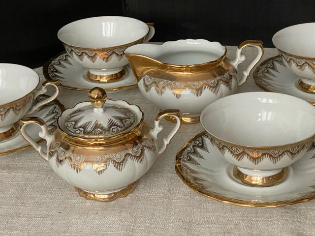 Piccolo servizio the per 4 bavaria oro
