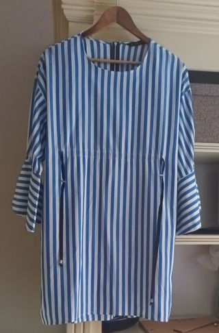 Vestido de rallas de Zara talla L