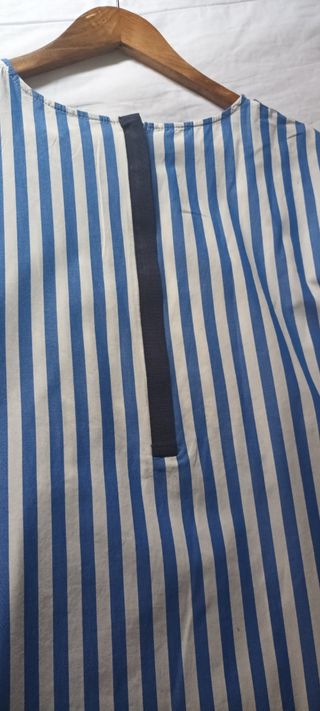 Vestido de rallas de Zara talla L