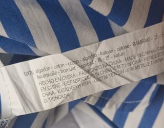 Vestido de rallas de Zara talla L