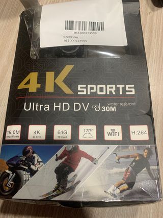 Camara gopro sumergible 4K WIFI