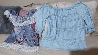 Lote 2 blusas volantes, Talla M