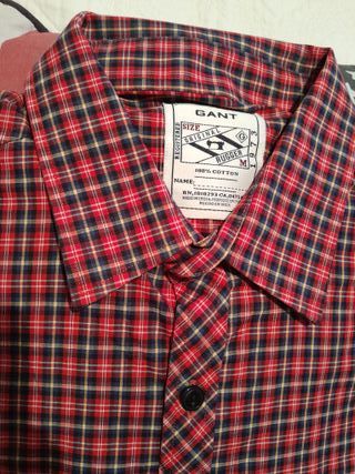 gant camicia quadri cotone