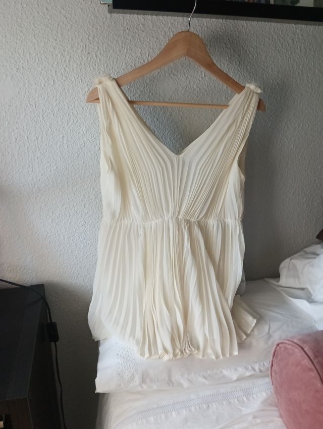 Top de pliegues sin mangas de uterque