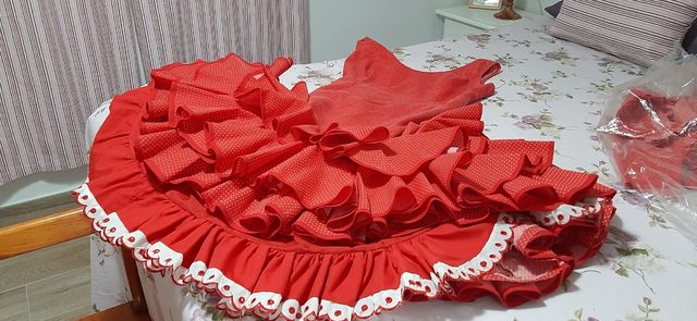 Traje señora de flamenca