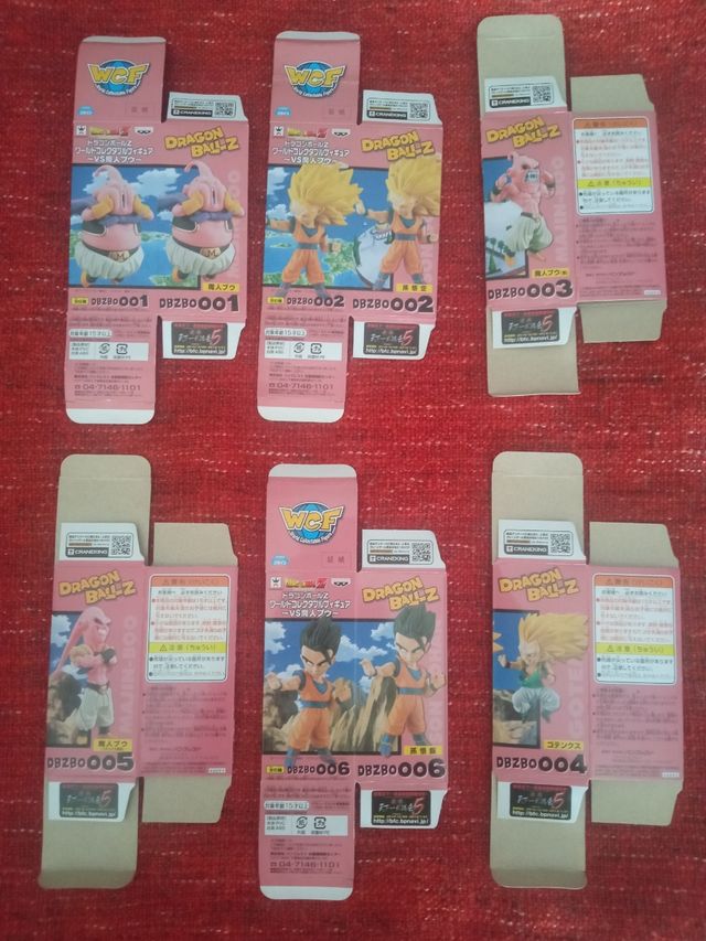 Lote 20 cajas WCF Dragon Ball