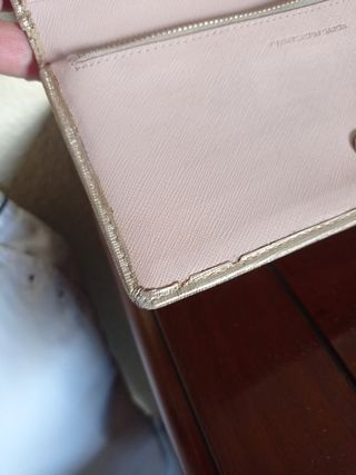 Cartera monedero dorado Purificación García