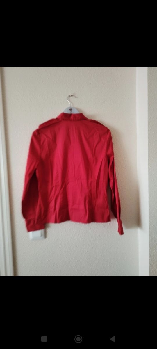 Camisa roja básica mujer Amitié