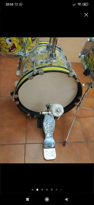 Batería niño Bob esponja