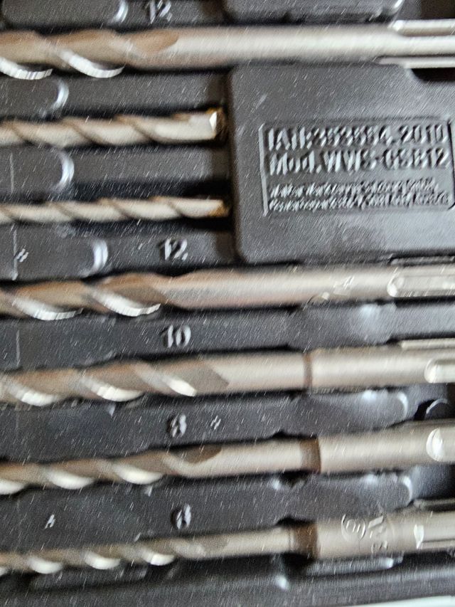 Juego de brocas sds con estuche