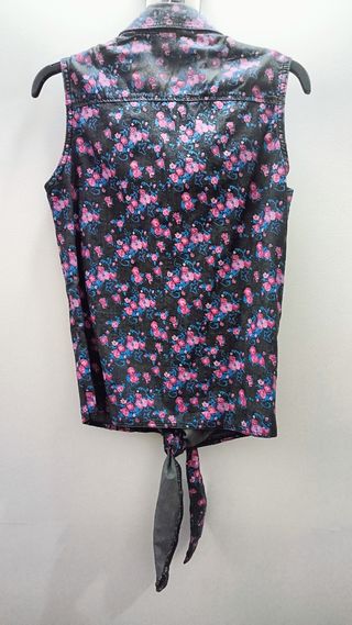 Camisa vaquera floral