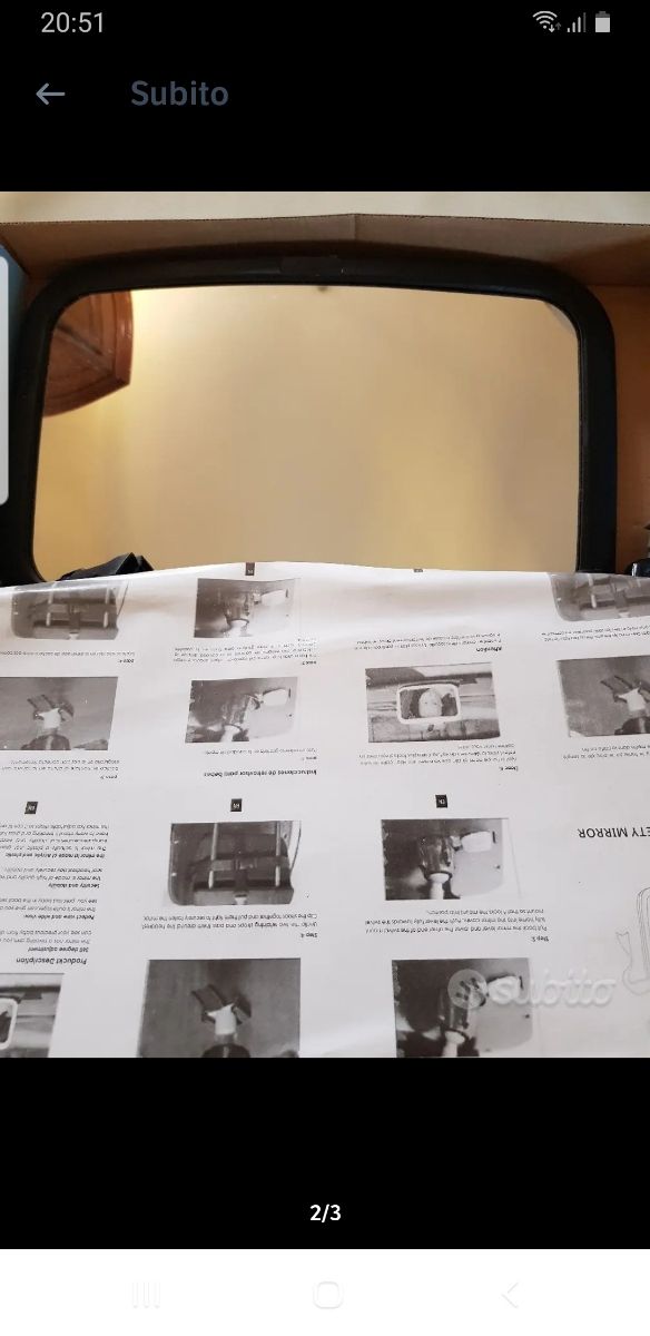 Specchietto auto controllo bambini