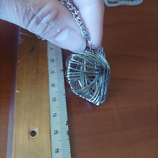 Collana con cuore tridimensionale